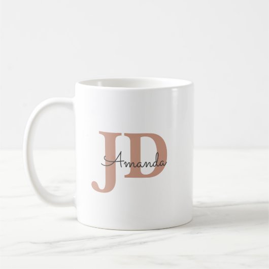 Mug Avocat adorable Diplôme JD Nom personnalisé (Gauche)
