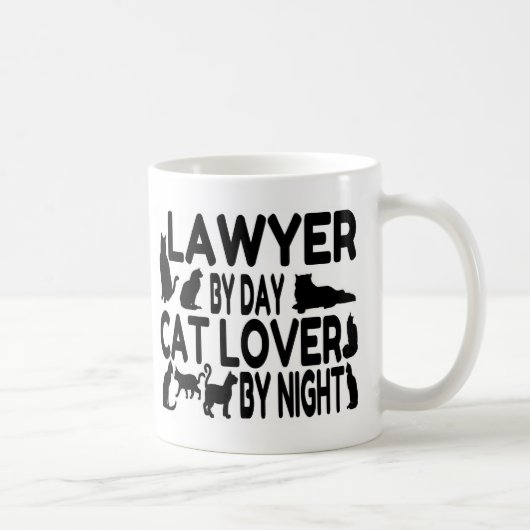 Mug Avocat Amoureux des chats (Droite)
