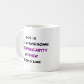 Mug avocat de la cybersécurité, génial (Devant gauche)