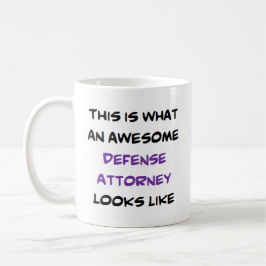 Mug avocat de la défense, génial (Gauche)