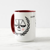 Mug Avocat drôle (Devant gauche)