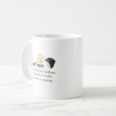 Mug Avocat Drôle Aigle Juridique Dire Ou Citer Échelle (Devant gauche)