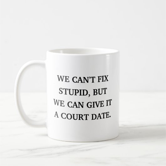 Mug Avocat drôle Sarcastique (Gauche)