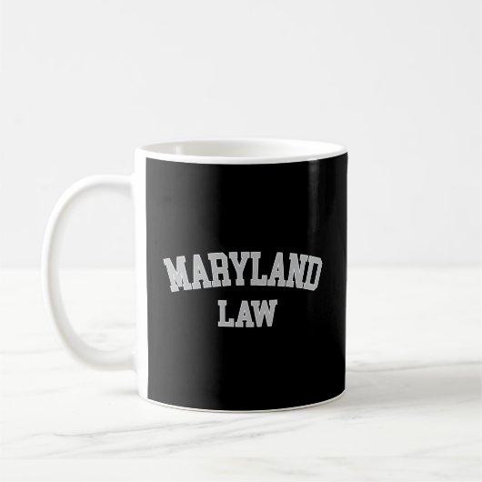 Mug Avocat du Maryland Procureur Bar Graduate School L (Gauche)