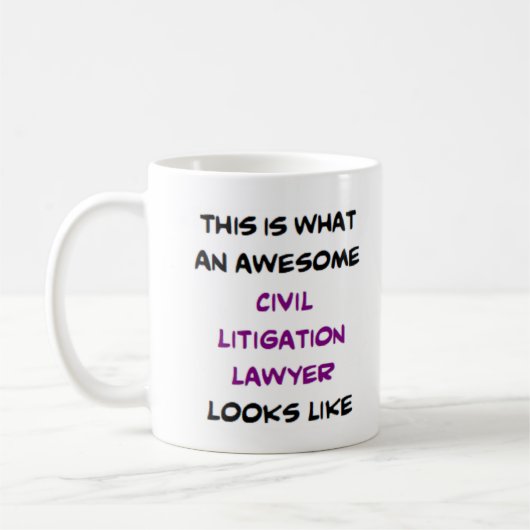 Mug avocat en litige civil, génial (Gauche)