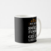 Mug Avocat Étudiant En Droit Mon Fils Est Intelligent, (Devant droit)