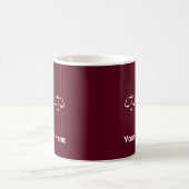 Mug Avocat féminin géométrique fait sur commande (Centre)