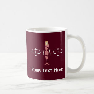 Mug Avocat féminin géométrique fait sur commande