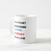 Mug avocat, génial (Devant gauche)