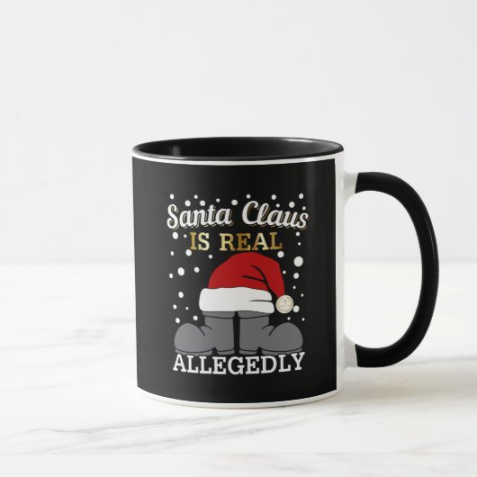 Mug Avocat Noël - Père Noël est réel (Droite)