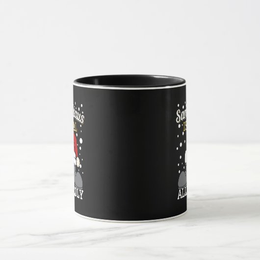 Mug Avocat Noël - Père Noël est réel (Centre)