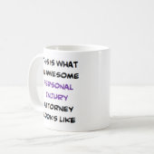 Mug avocat pour blessures personnelles, génial (Devant gauche)
