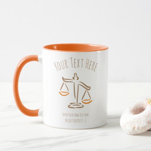 Mug Avocat | Procureur | Juge | Cabinet d'avocats / Bu (Avec donut)