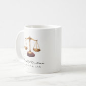 Mug Avocat professionnel Avocat de luxe Or (Devant gauche)