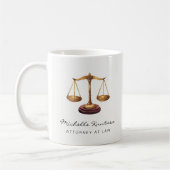 Mug Avocat professionnel Avocat de luxe Or (Gauche)