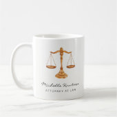 Mug Avocat professionnel Avocat de luxe Or (Gauche)