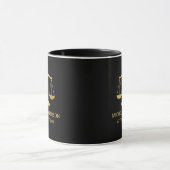 Mug Avocat professionnel tendance Black Gold Avocat (Centre)