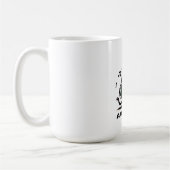 Mug Avocato - Drôle Pixel Art Avocado Cat jouer basse (Gauche)