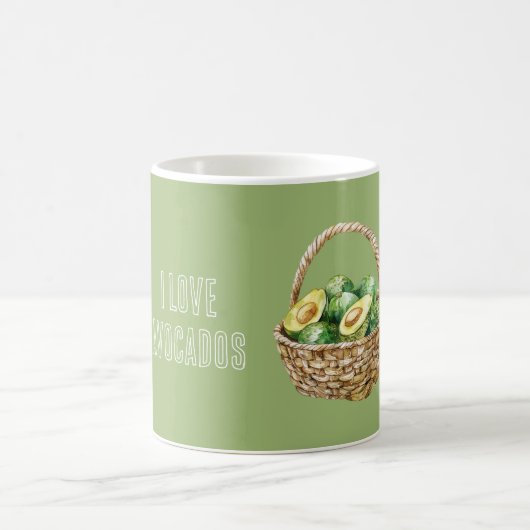 Mug Avocats dans un panier (Centre)