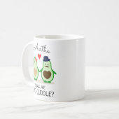 Mug Avocats mignons, Doit-on Avo-câliner, Saint Valent (Devant gauche)