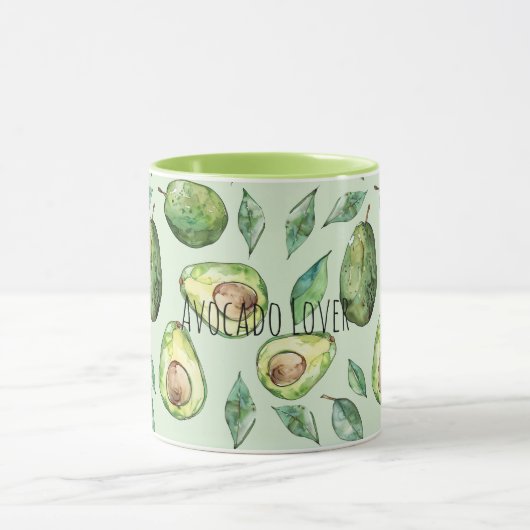 Mug Avocats verts & feuilles (Centre)