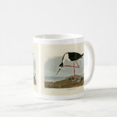 Mug Avocet à pattes longues des oiseaux d'Amérique d'A (Devant droit)