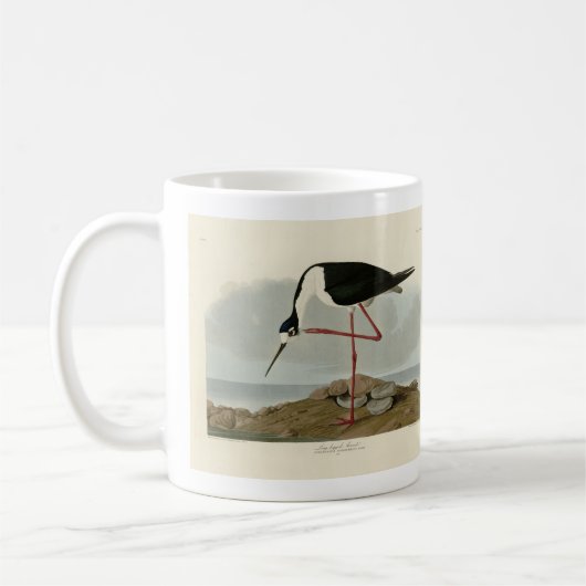 Mug Avocet à pattes longues des oiseaux d'Amérique d'A (Gauche)