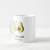 Mug Avocuddle - Avocado Couple Names personnalisés (Devant gauche)