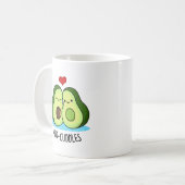 Mug Avocuddles Drôle Avocado Couple Pun (Devant gauche)