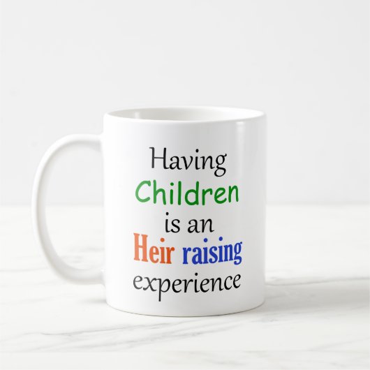 Mug Avoir des enfants est une expérience d'éducation (Gauche)