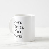 Mug Avoir du café va écrire (Devant gauche)