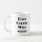 Mug Avoir du café va écrire (Gauche)