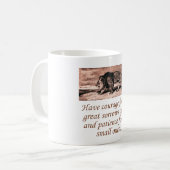 Mug Avoir Du Courage Pour Les Grandes Douleurs (Devant gauche)