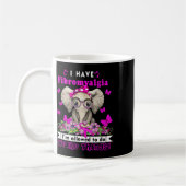Mug Avoir éléphant de sensibilisation à la fibromyalgi (Gauche)