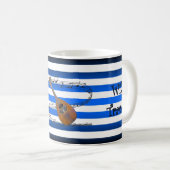 Mug Avoir Mandolin ~ Will Travel ~ Musical Stripes ~ (Devant droit)