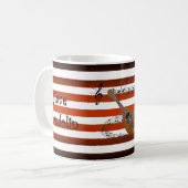 Mug Avoir Mandolin ~ Will Travel ~ Musical Stripes ~ (Devant gauche)
