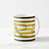 Mug Avoir Trumpet ~ Will Travel ~ Musical Stripes ~ (Devant droit)