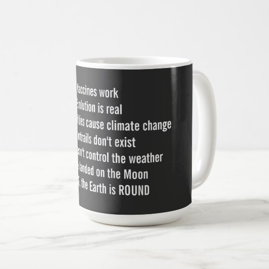 Mug Avoir une certaine SCIENCE (Devant droit)