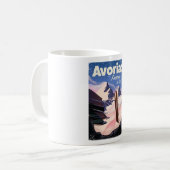 Mug Avoriaz, poster Voyage Ski Français (Devant gauche)