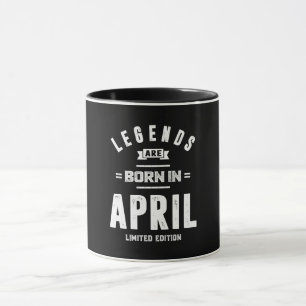 Mug Avril Anniversaire Les Légendes Cadeaux Sont Nés E