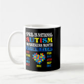 Mug Avril Est Mois De La Sensibilisation à L'autisme E (Gauche)