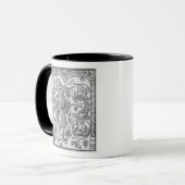 Mug Avril, fleurs, Bélier (Devant gauche)