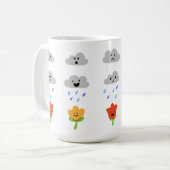 Mug Avril Les averses mènent à mai Fleurs (Devant gauche)