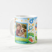 Mug Awesome Bro Dinosaur Gaming Custom Photo Collage (Devant gauche)