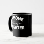 Mug Awesome Comme Ma Fille Drôle Fête des pères Papa (Devant gauche)