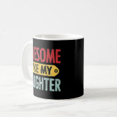 Mug Awesome Comme Ma Fille Fête des pères Présente Pap (Devant gauche)