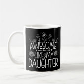 Mug Awesome Comme Ma Fille Fleur sauvage Présente Mama (Gauche)