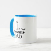 Mug Awesome Dad World Meilleur Fête des pères Cadeau (Devant gauche)