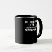Mug Awesome Deer Lover Minimal Retro Style (Devant droit)