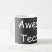 Mug Awesome enseignant Chalkboard Design Idée cadeau (Devant gauche)